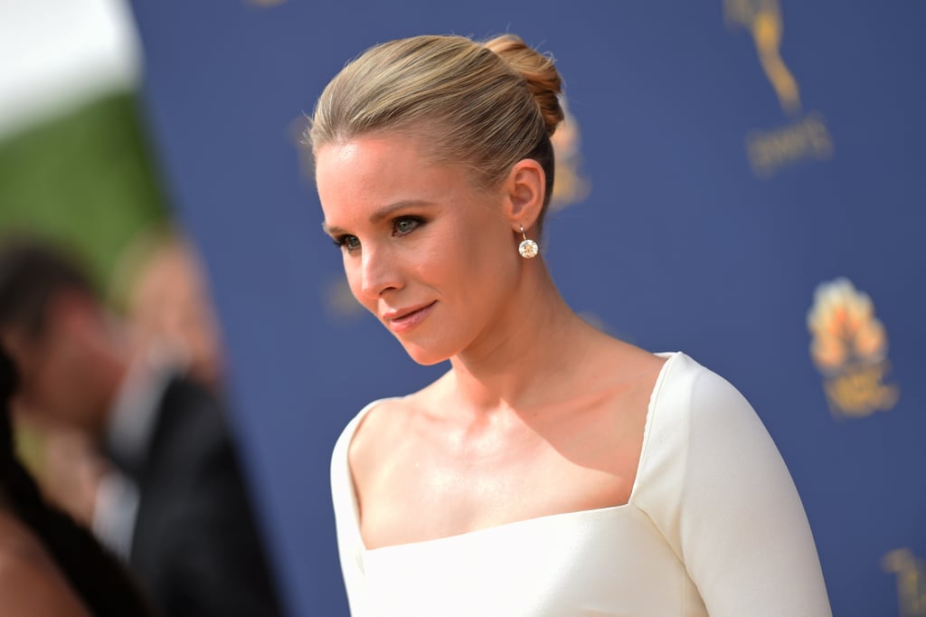 Kristen Bell White Gown at the 2018 Emmys