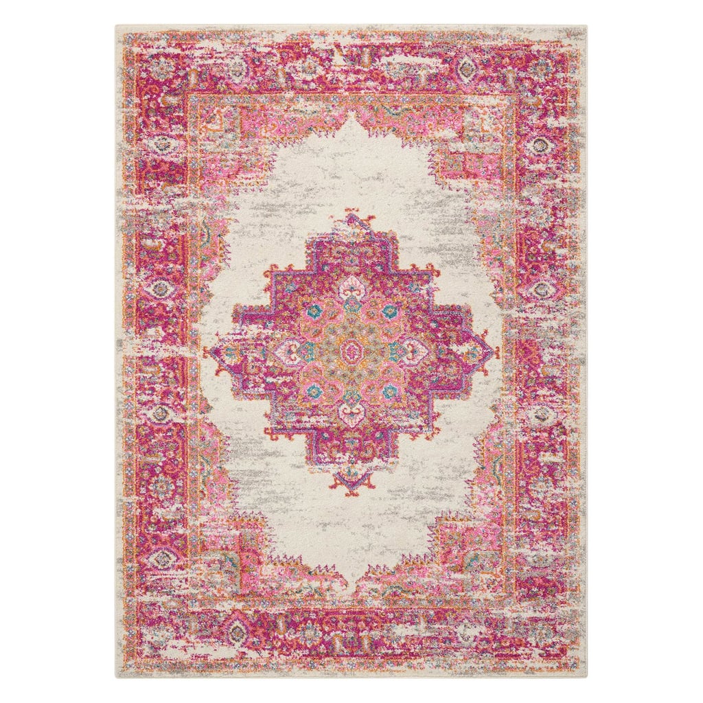 If pink is your favorite color, the Nourison Passion Bordered Ivory Area Rug or Runner ($14-$258) might be your dream decor piece. The vintage finish gives it a worn-in feel, and the oriental design can help give your space a unique, eclectic look.