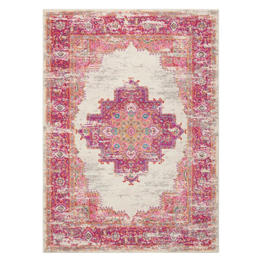 If pink is your favourite colour, the Nourison Passion Bordered Ivory Area Rug or Runner ($14-$258) might be your dream decor piece. The vintage finish gives it a worn-in feel, and the oriental design can help give your space a unique, eclectic look.