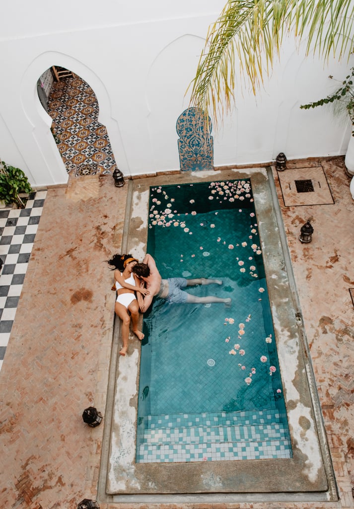 Sexy Moroccan Pool Couples Photo Shoot