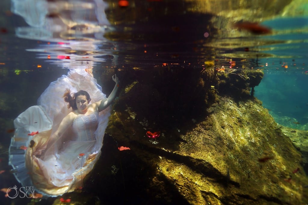 Healing Underwater Trash the Dress Photos