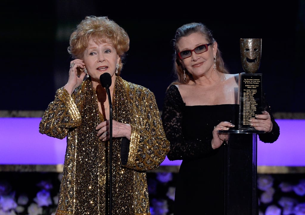 "I said, 'Carrie, be careful of any weird hairdos.' So luckily, George [Lucas] gave her two buns." — Debbie Reynolds, on daughter Carrie Fischer's role in Star Wars