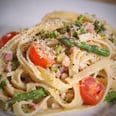 Tagliatelle With Pancetta, Tomatoes, and Asparagus