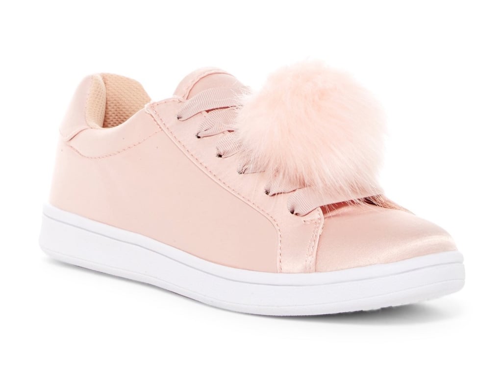 Madden Girl Baabee Faux Fur Pom-Pom Sneaker