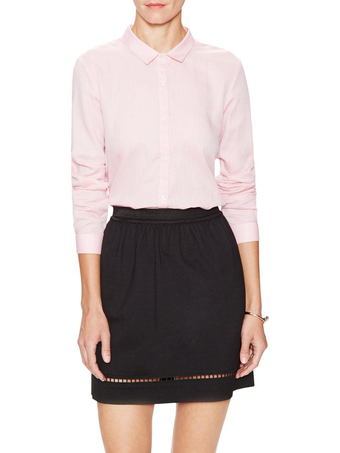 The Kooples Cotton Narrow Point Collar Shirt ($190)