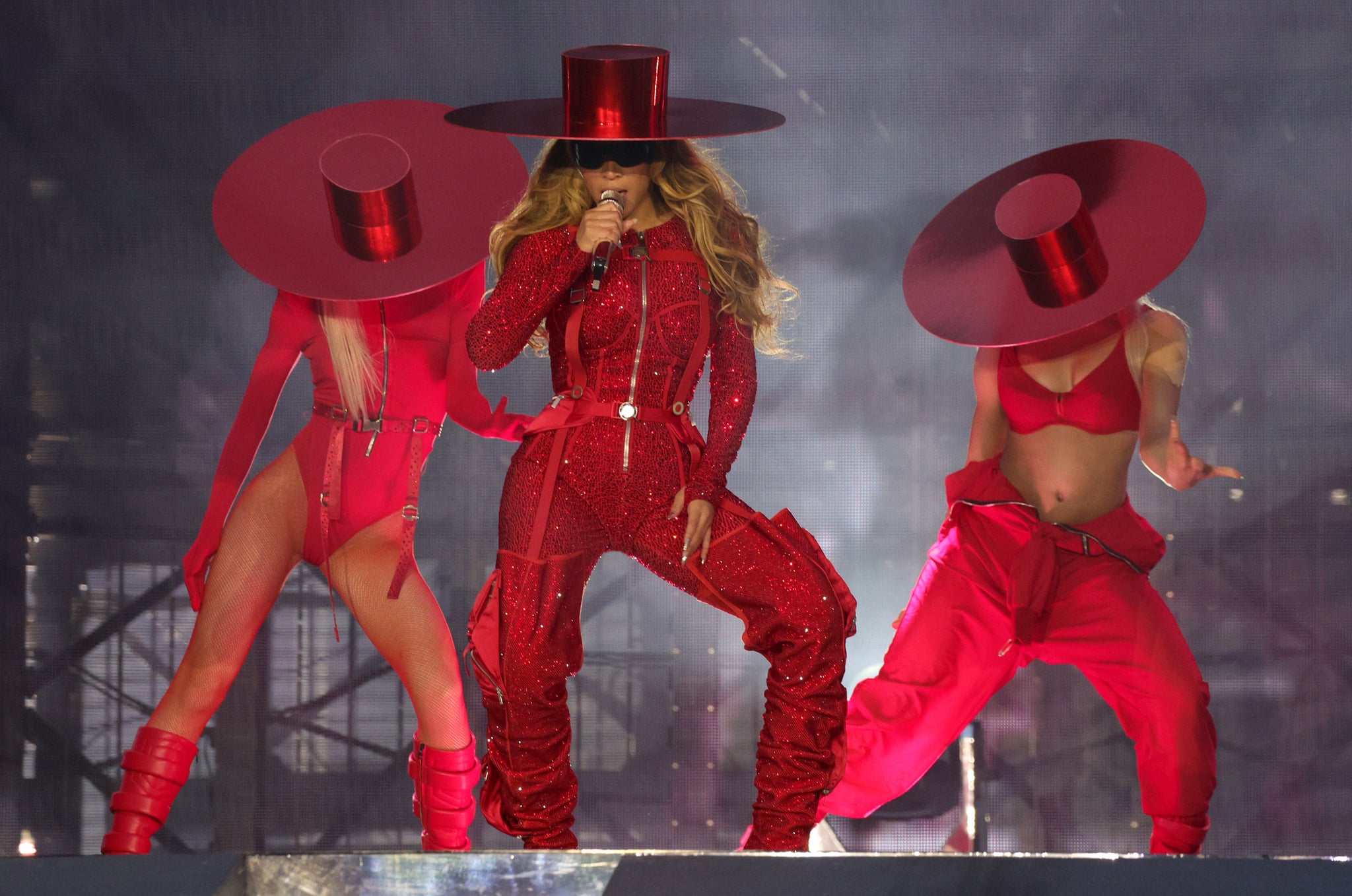 Red sparkly thigh high boots store