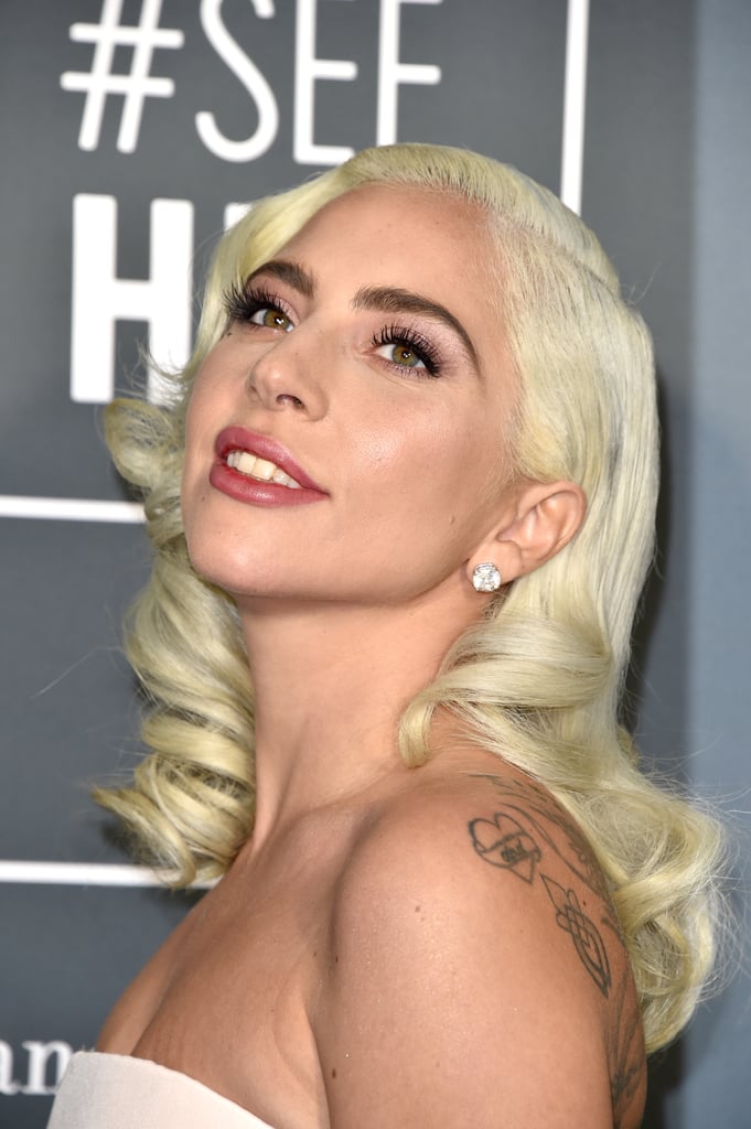 Lady Gaga Beauty at the 2019 Critics Choice Awards