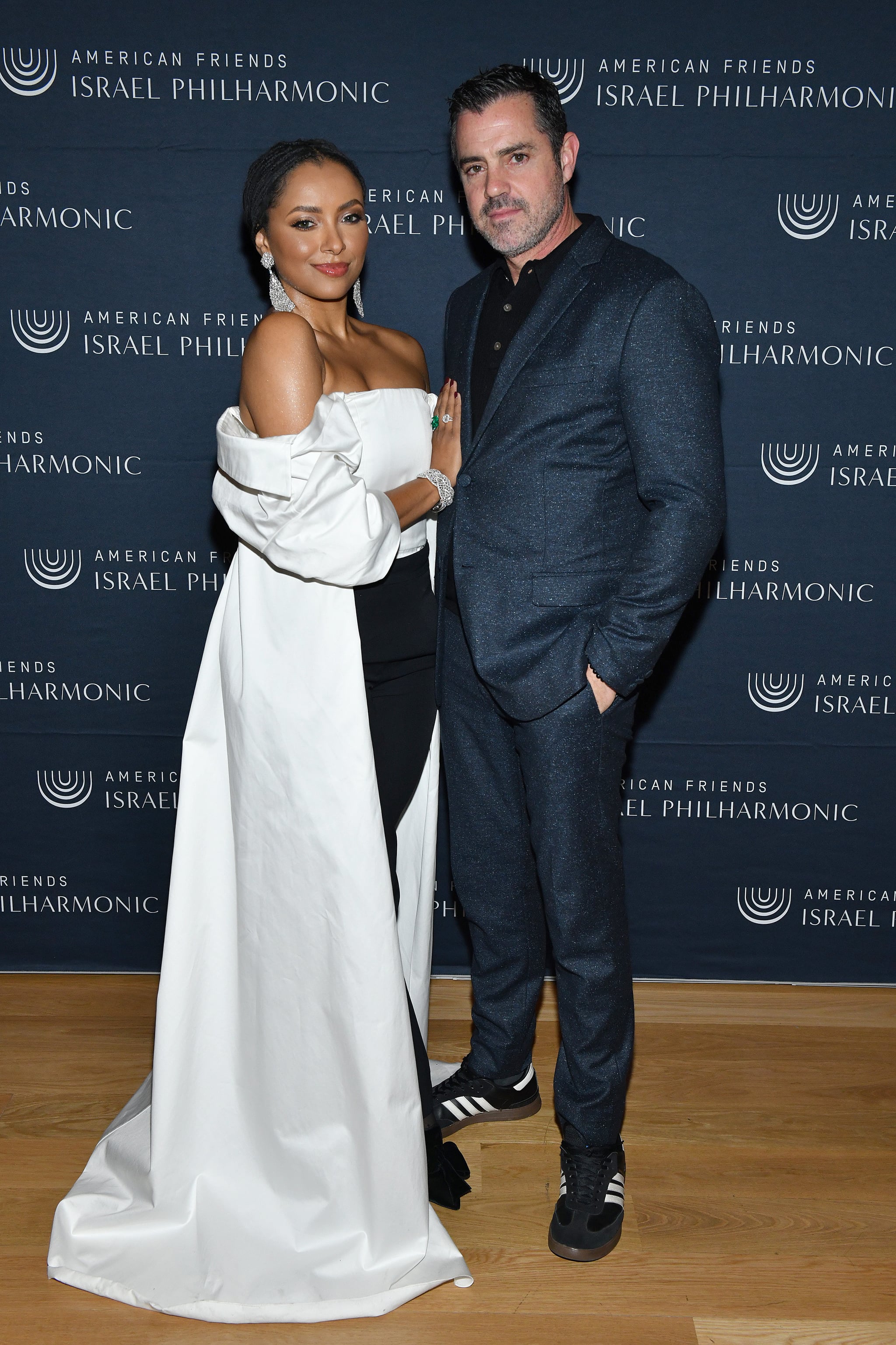 NEW YORK, NEW YORK - DECEMBER 01: Kat Graham and Darren Genet attend the American Friends of the Israel Philharmonic New York Gala at The Morgan Library on December 01, 2021 in New York City. (Photo by Craig Barritt/Getty Images for American Friends of the Israel Philharmonic )