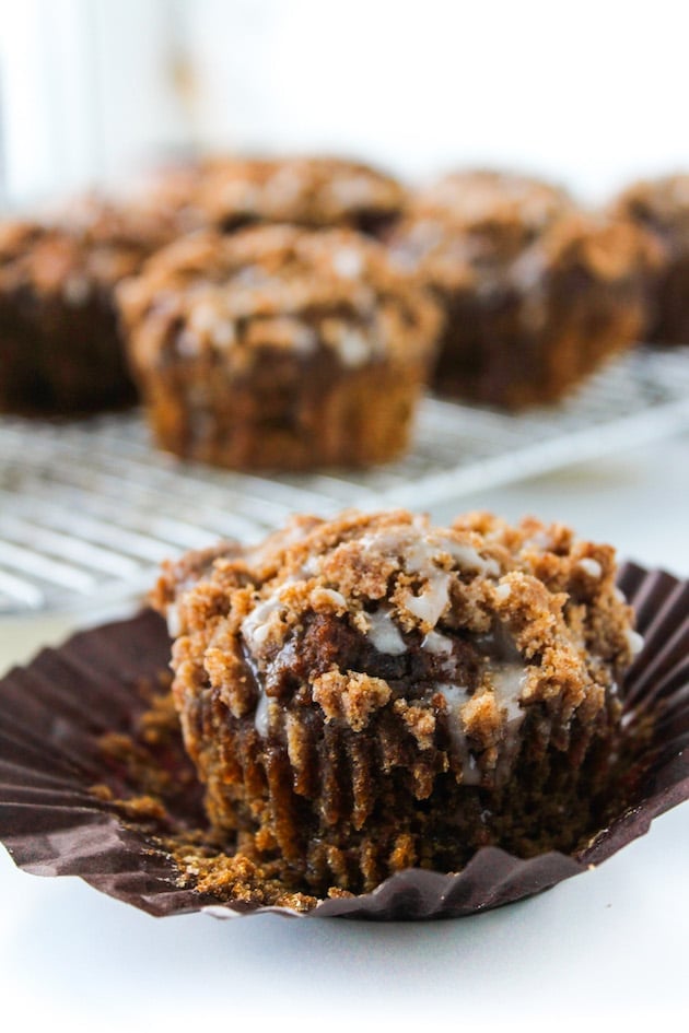 Pumpkin and Gingerbread Crumb Muffins