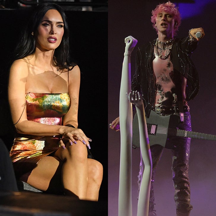 Megan Fox's Iridescent Dress at Machine Gun Kelly Concert