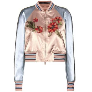 Silk Bomber Jacket Trend | POPSUGAR Fashion