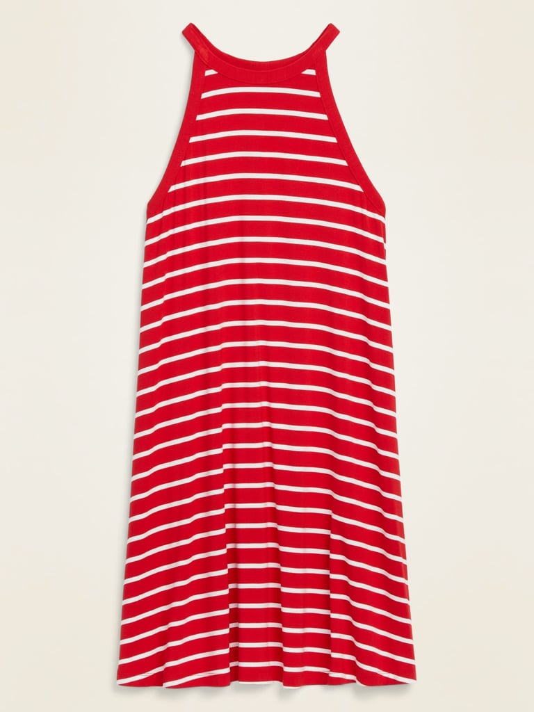 Old Navy Striped Sleeveless Jersey Swing Dress
