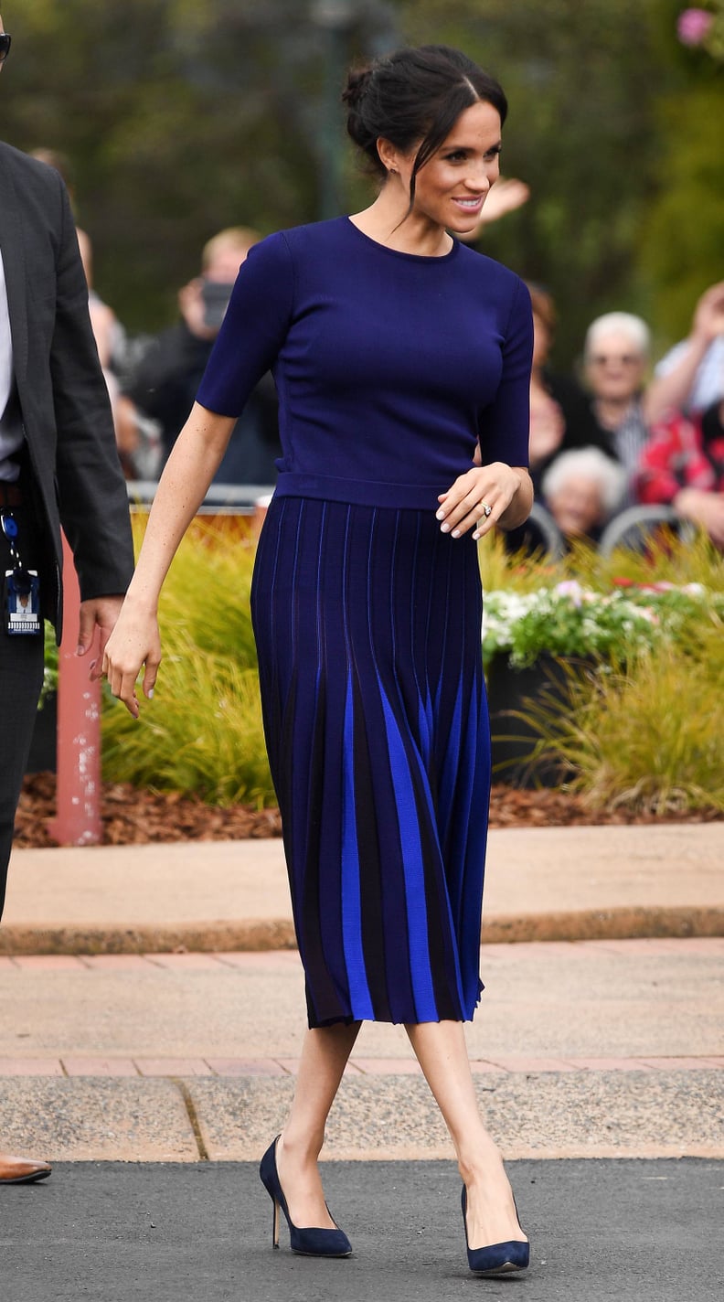 Givenchy bespoke navy pleated skirt store