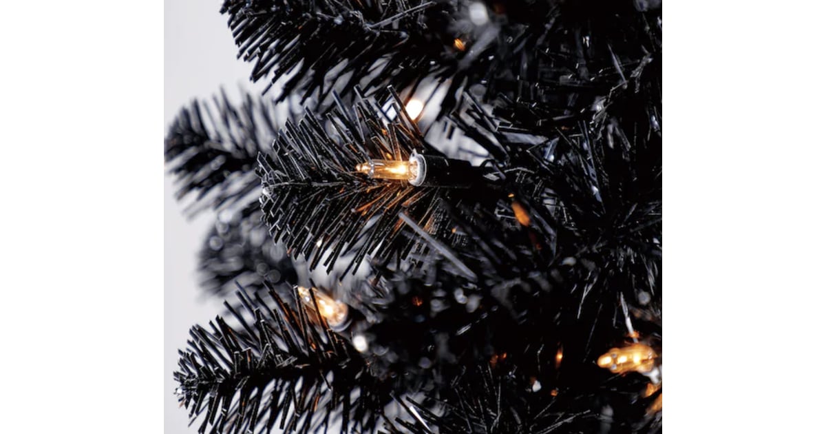 PreLit Shiny Black Pencil Tree Michaels Is Selling a PreLit Black