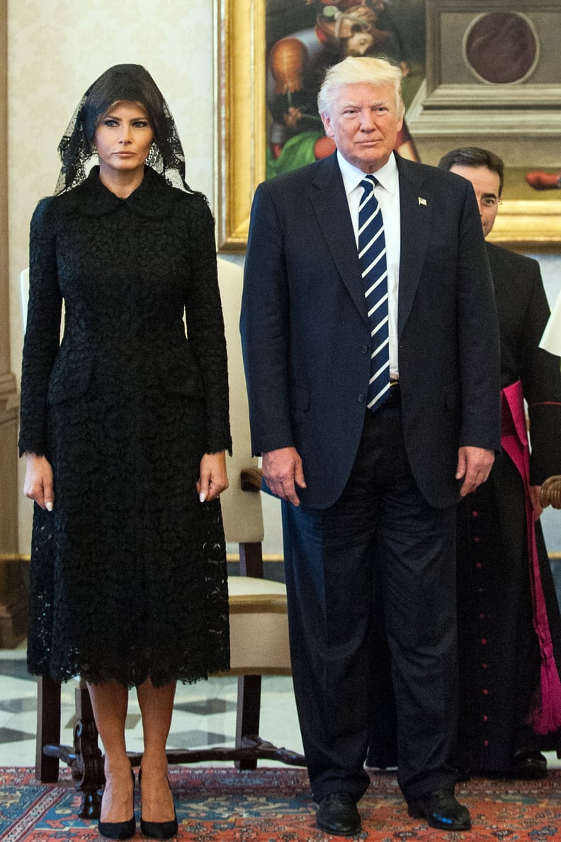 Melania's Dolce & Gabbana Coat, May 2017