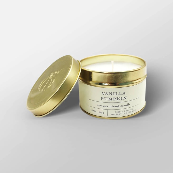 Vanilla Pumpkin Tin Jar Candle Shop the Best 2019 Fall Candles at
