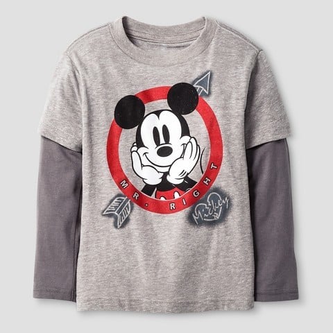Disney Valentine's Mickey Mouse Long Sleeve T-Shirt