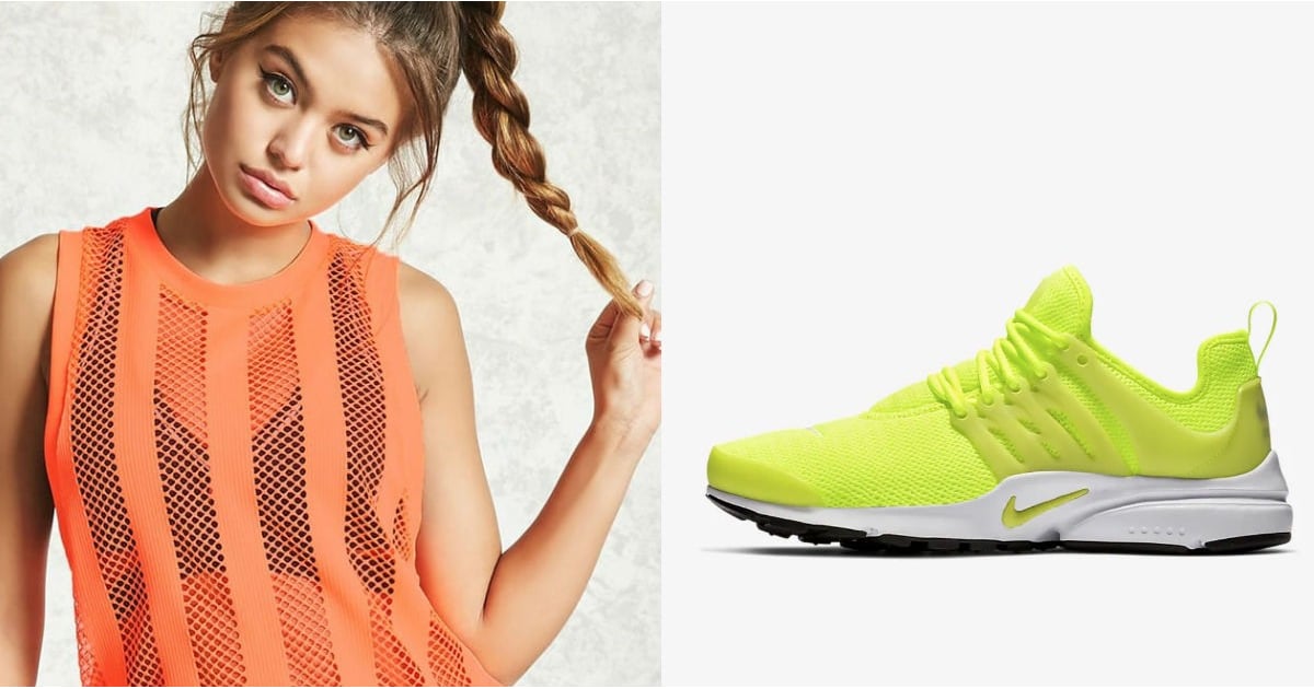 neon workout shoes