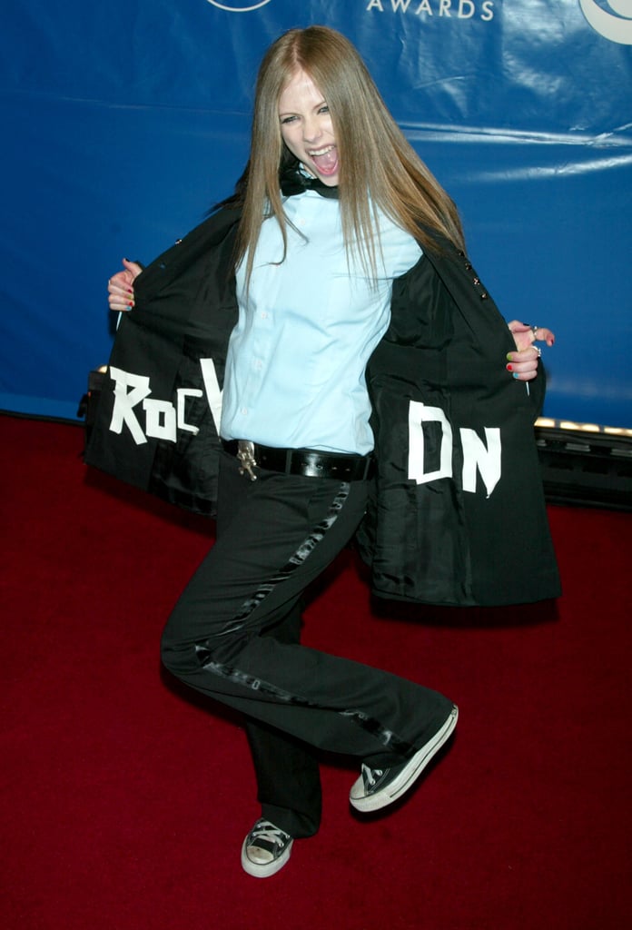 She loved to make a statement on the red carpet like with this "Rock On" jacket.