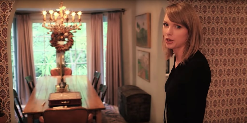Taylor's dining room housed a stunning chandelier, which we're hoping she took with her when she moved!