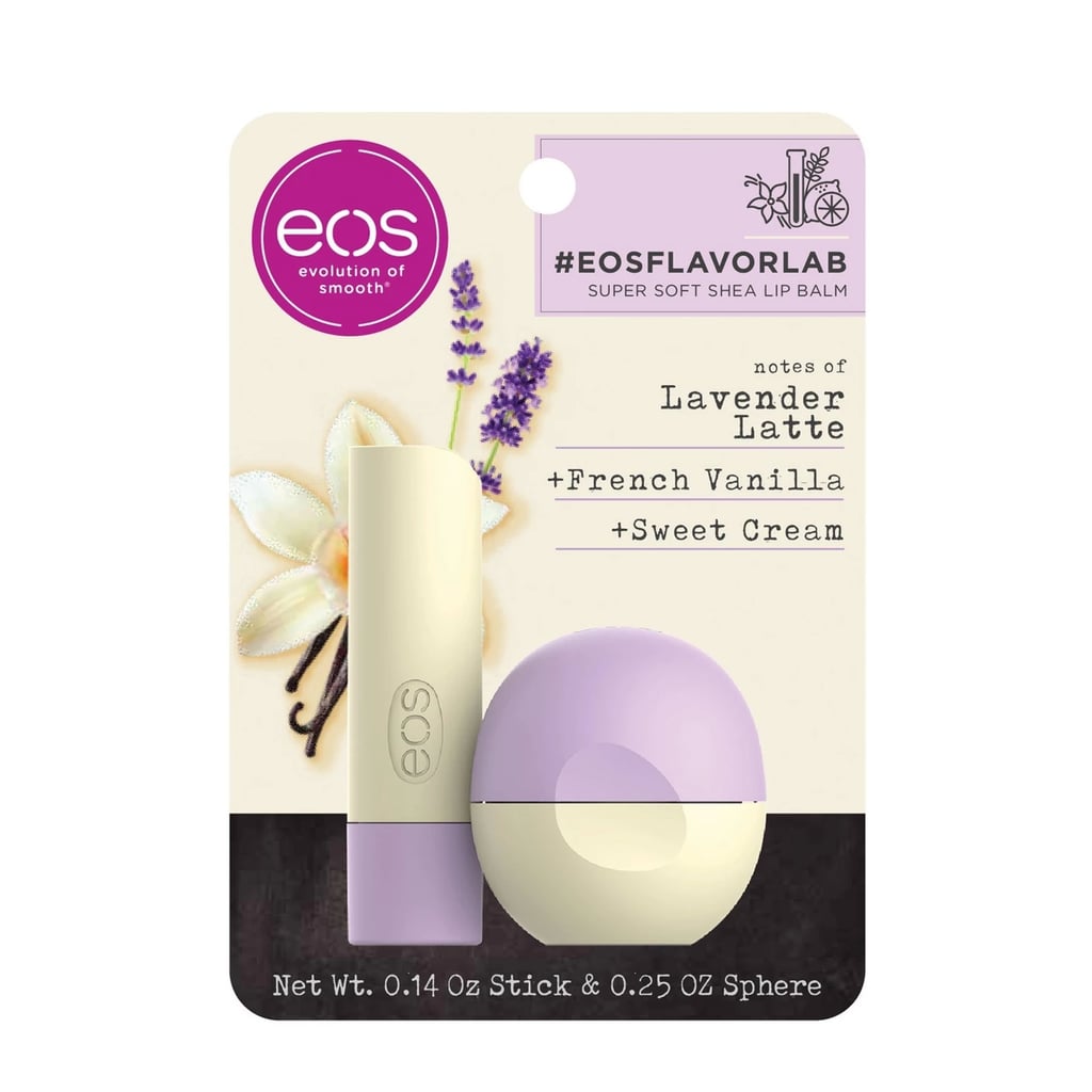 Eos Flavour Lab Lip Balm Stick and Sphere in Lavender Latte