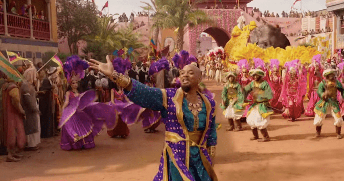 Will Smith Singing Prince Ali From Aladdin Video Popsugar Entertainment 