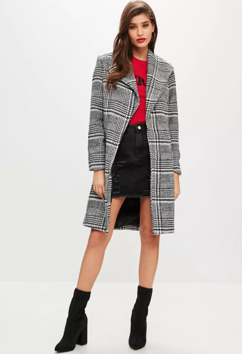 Missguided Checked Coat