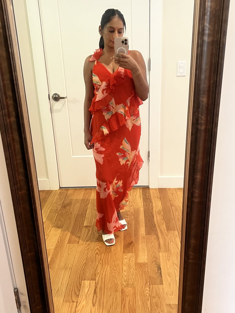 Ruffle Ankle Length Dress