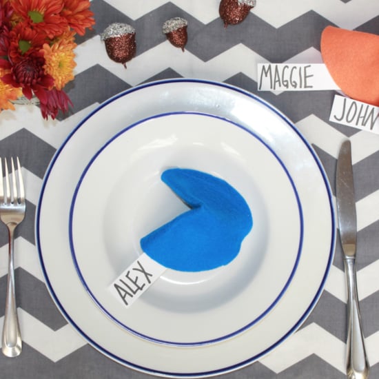 DIY Thanksgiving Fortune Cookie Place Cards