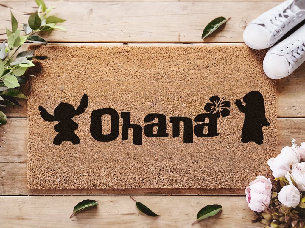 Lilo and Stitch "Ohana" Welcome Doormat