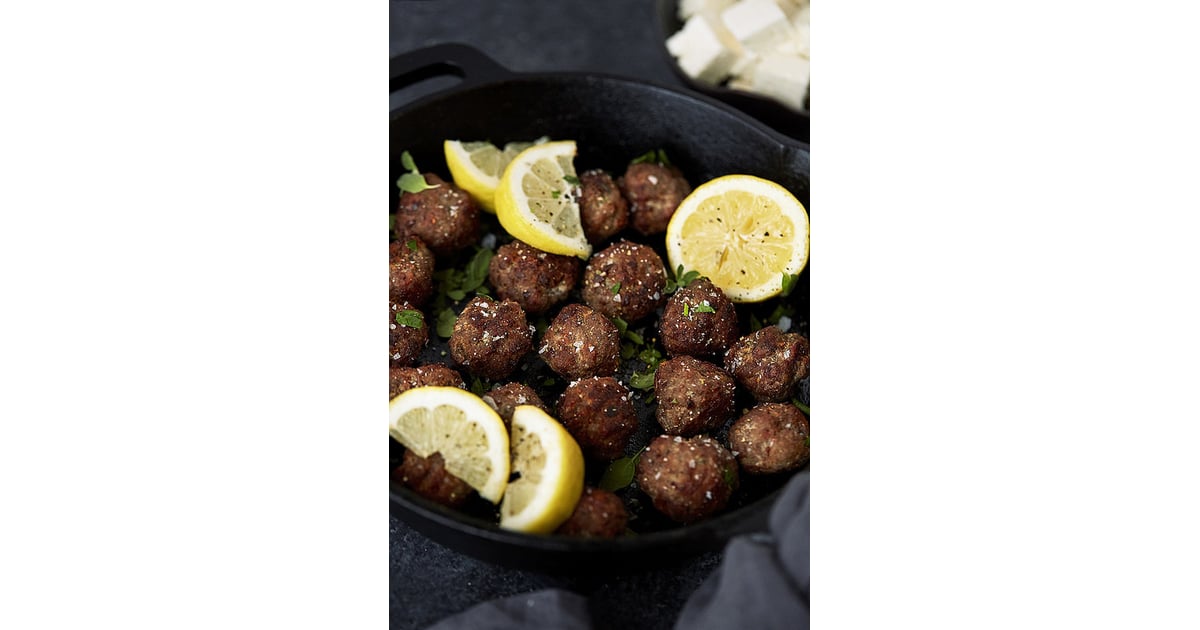 Greek Gyro Meatballs Keto Christmas Recipes POPSUGAR Fitness Photo 5