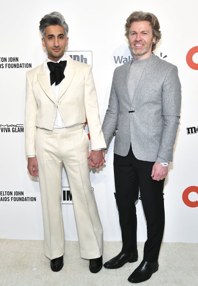 WEST HOLLYWOOD, CALIFORNIA - FEBRUARY 09: Tan France and Rob France attend the 28th Annual Elton John AIDS Foundation Academy Awards Viewing Party Sponsored By IMDb And Neuro Drinks on February 09, 2020 in West Hollywood, California. (Photo by Rodin Ecken