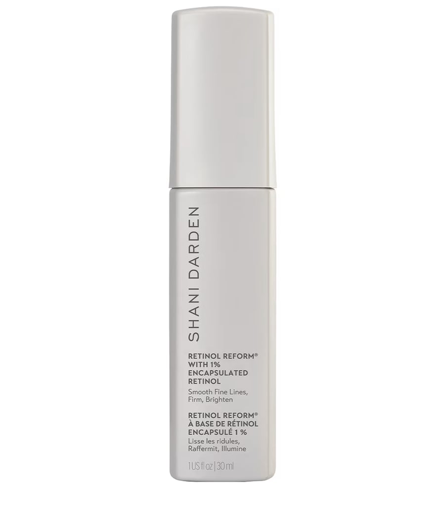 Shani Darden Retinol Reform Treatment Serum ($75)
There's a reason why so many celebrities are obsessed with the Shani Darden Retinol Reform Treatment Serum: it really works, fast. The star ingredient is encapsulated retinol, which is gentler than traditional retinol, as this stays on the skin's surface longer and is released a little at a time. Teamed with AHAs for exfoliation and Pyrus malus (apple) fruit extract for antioxidants that help reduce visible signs of aging and defend against pollution, this product is a triple threat.