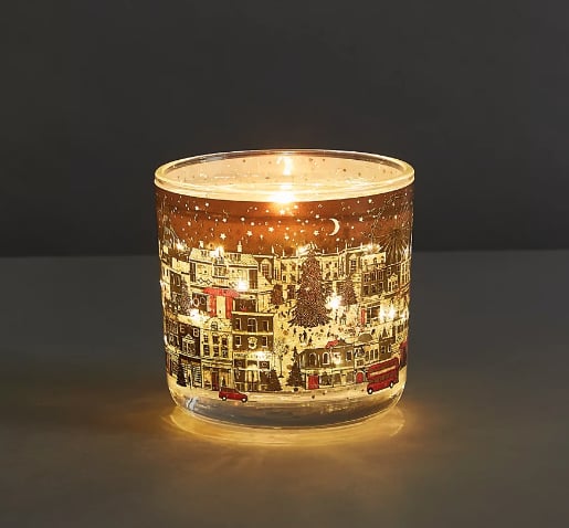 Marks & Spencer Light Up Candle: Mandarin, Clove & Cinnamon Town House Light Up Candle