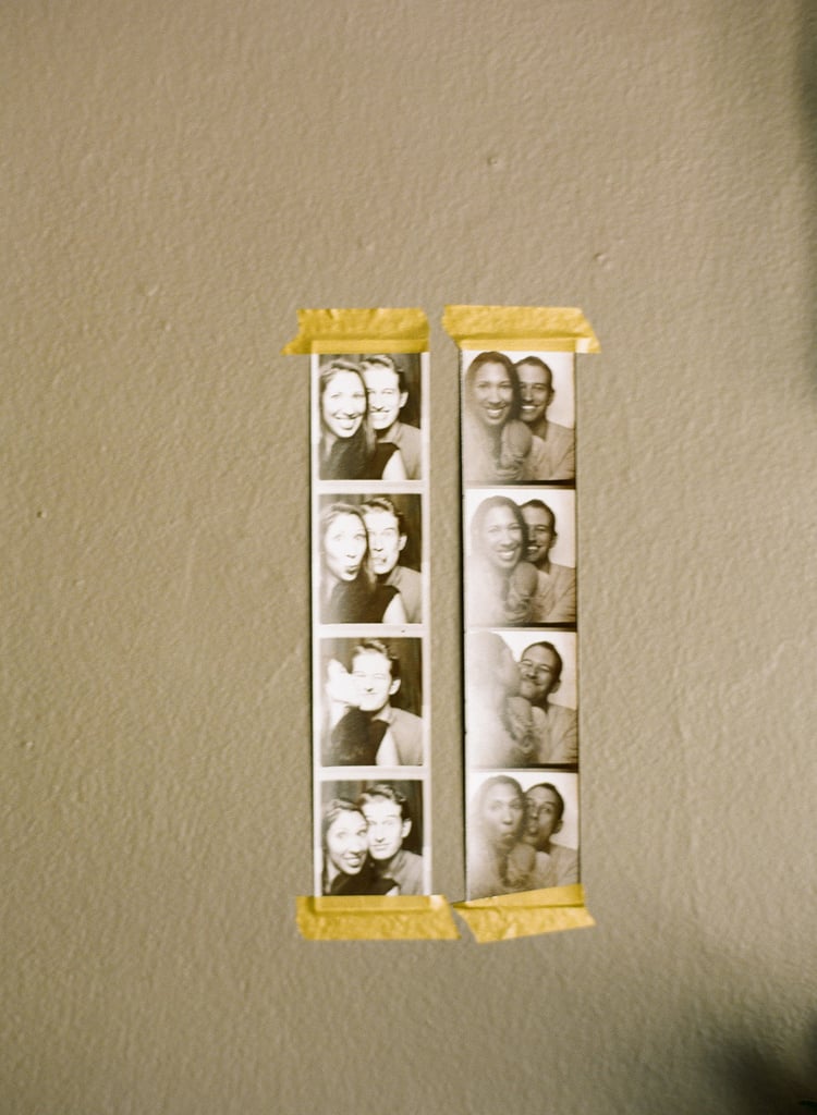 Taped to the Wall in Photo Strips