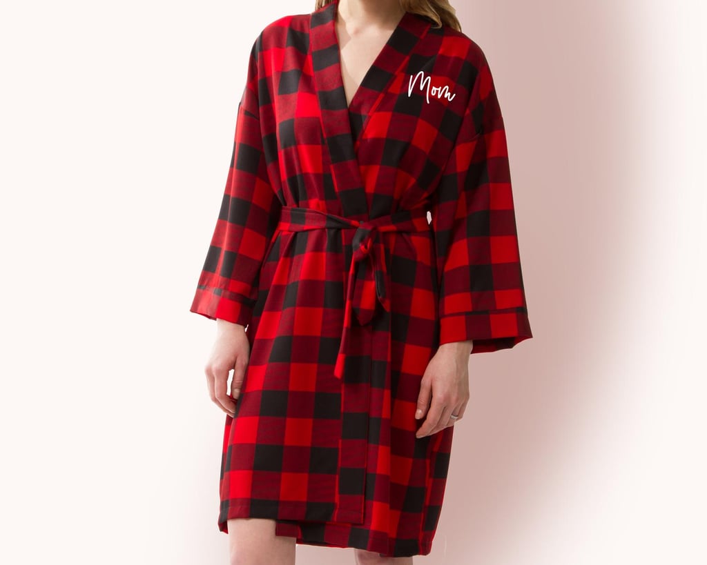 Personalized Plaid Robe