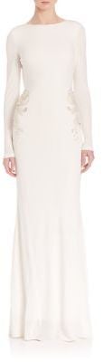Badgley Mischka Jersey Beaded Side Gown (Sold Out)