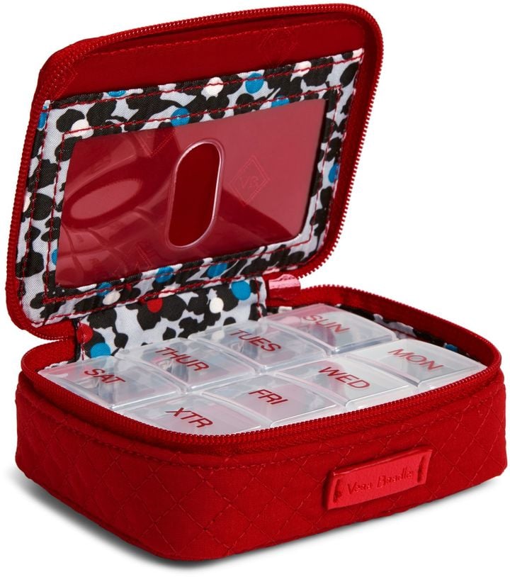 vera bradley iconic travel pill case