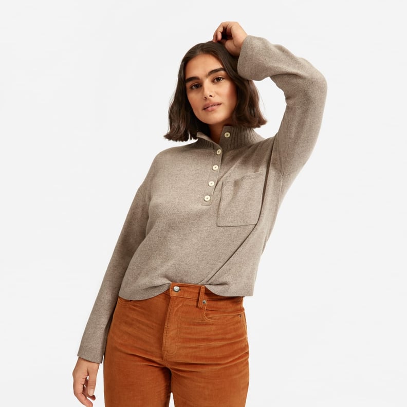 Everlane The ReCashmere Button Mockneck