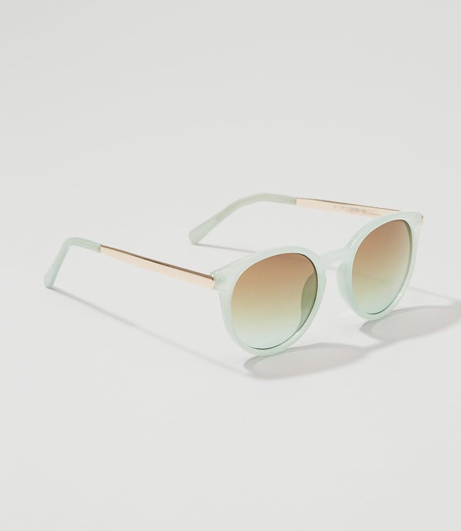 LOFT Keyhole Round Sunglasses