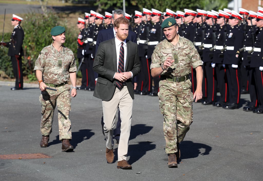 Prince Harry Visits the Royal Marines September 2018