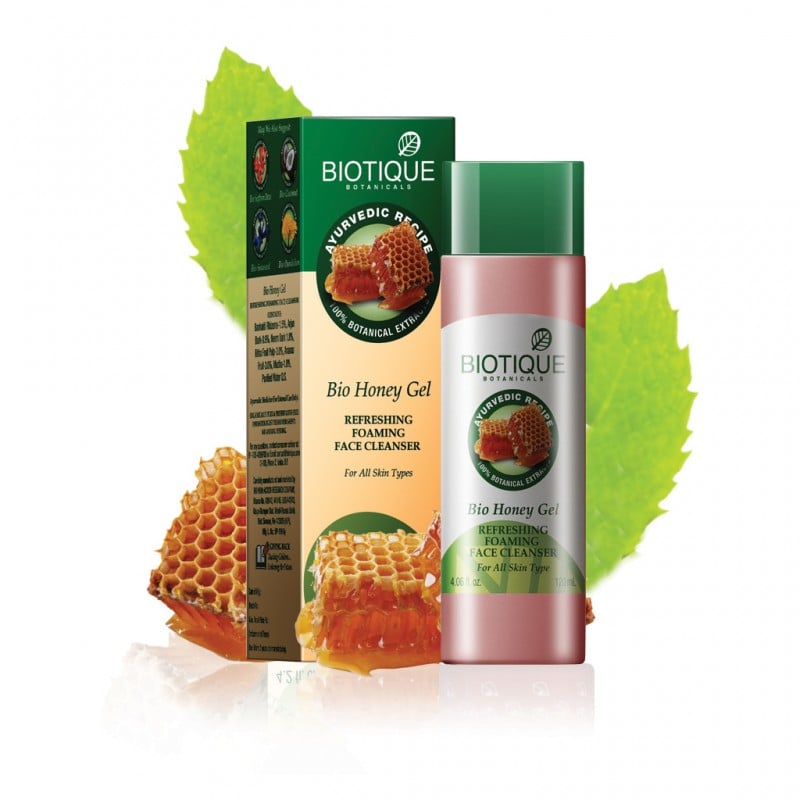 Model Bhumika Arora swears by Biotique, a skin care line from India. "It's really good for antiacne and purifies the skin. It's a Neem face wash, so the main ingredient is an herb called Neem, so it has less chemicals," she said.