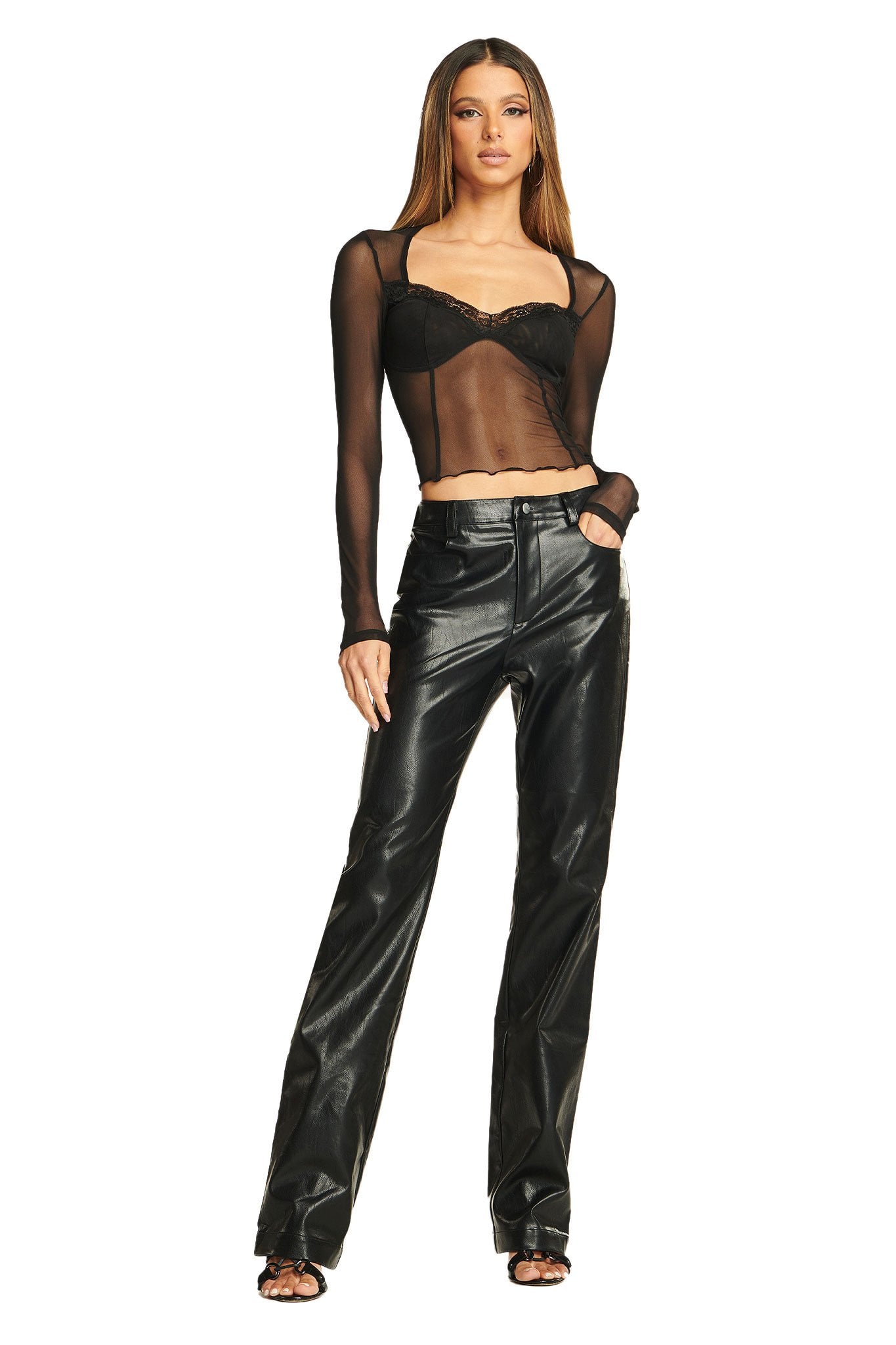 I am gia clearance black leather pants