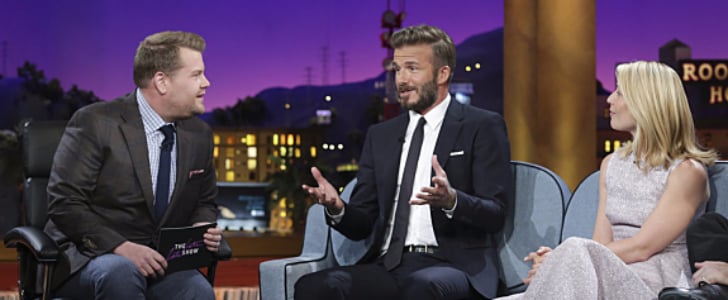 David Beckham On The Late Late Show With James Corden Popsugar Celebrity 