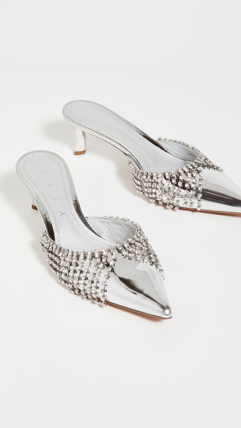 Area Crystal Kitten Mules