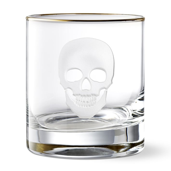 Halloween Skull Double-Old Fashioned Glass