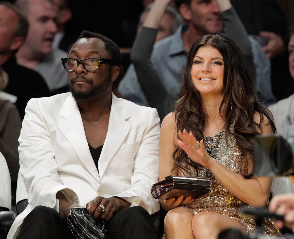 Fergie took in a Lakers game with her Black Eyed Peas bandmate Will.i.am in November 2009.