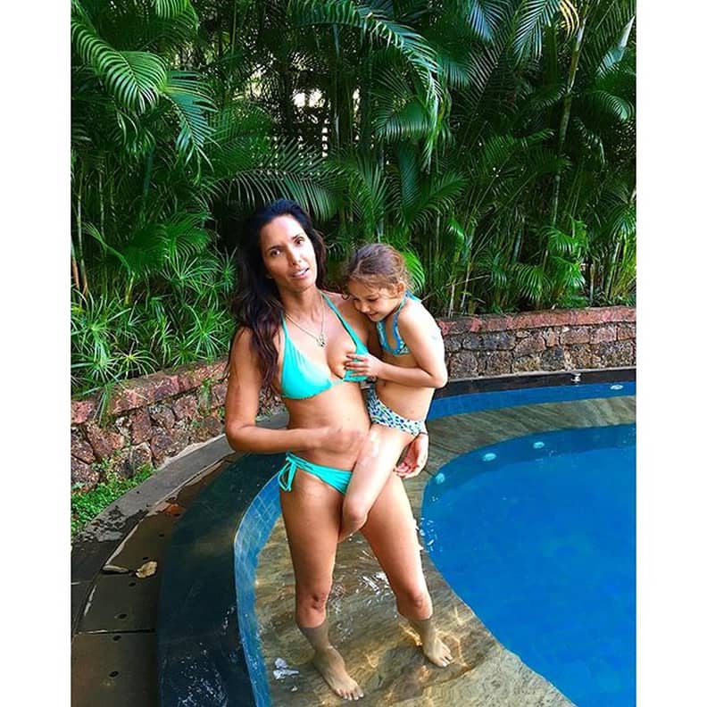 Padma Lakshmi shares a photo of her daughter squeezing her breast