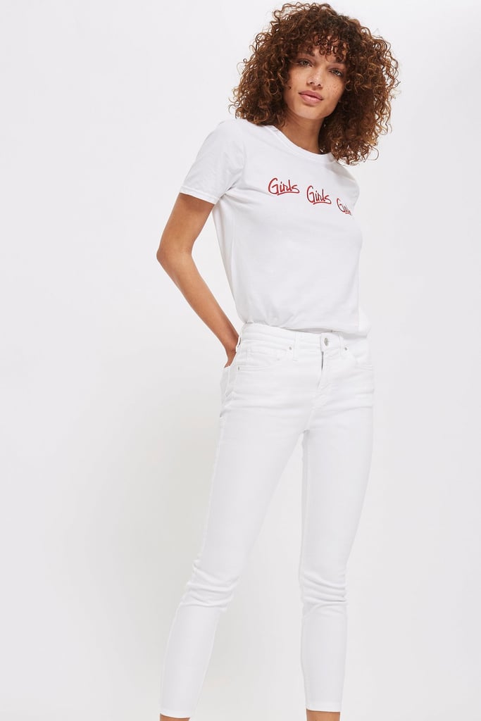 Topshop Petite White Jamie Jeans