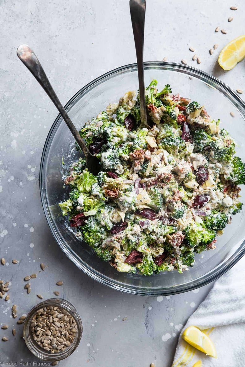 Salad With Creamy Garlic Dressing